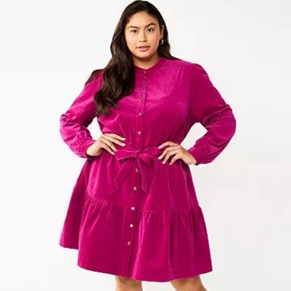 Draper James Dresses & Skirts - DRAPER JAMES RSVP Long Sleeve Corduroy Dress